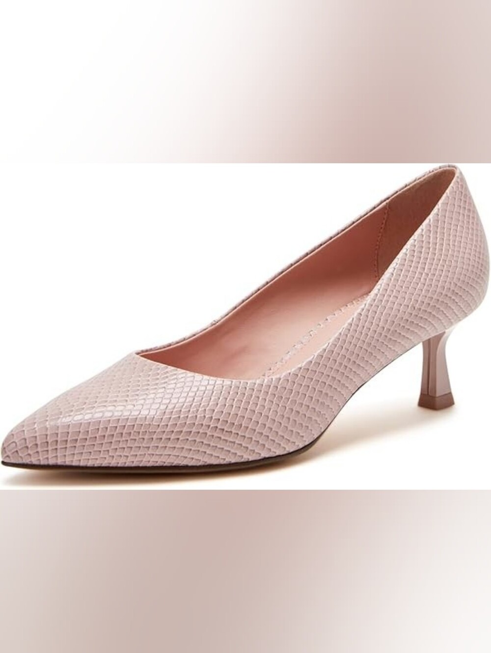 Katy Perry Collections Blush Pink Textured Kitten Heel Pump